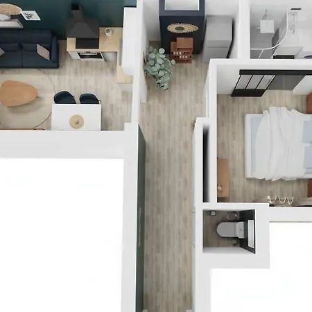 アパート 4 Couchages Climatise Direct Wifi Parking