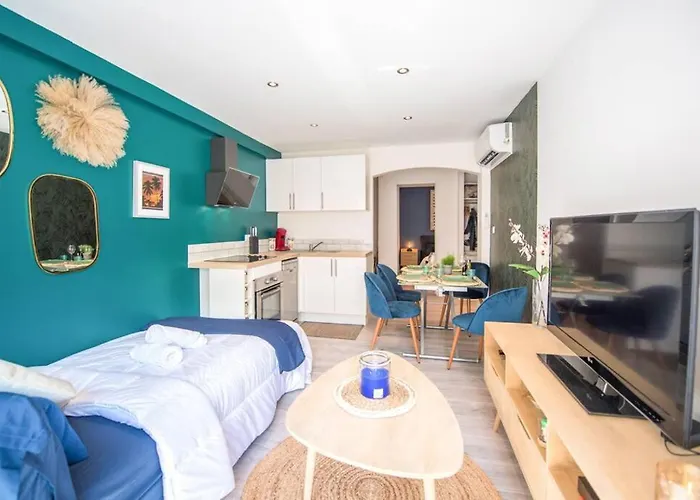 Apartment 4 Couchages Climatise Direct Wifi Parking Antibes